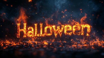 Halloweens Written in Flames.