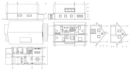 traditional residential architecture sketch house 3d