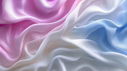 Fototapeta premium Soft pastel fabric draped in gentle waves