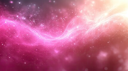 Fototapeta premium Pink and White Cosmic Nebula Dust Swirls