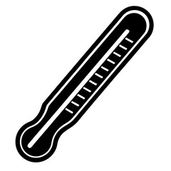 Digital thermometer silhouette vector illustration  silhouette vector illustration 