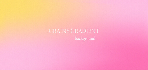 Modern aesthetic background with noisy texture. Pastel aura gradient cover for digital art in pink and yellow tones.
