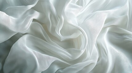 Obraz premium Soft fabric texture with seamless white folds