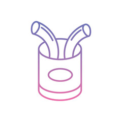 Food prank icon vector stock illustration