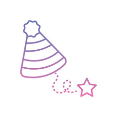 Clown Hat icon vector stock illustration