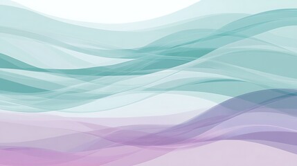 Fototapeta premium Abstract Pastel Waves Flowing Seamlessly Together