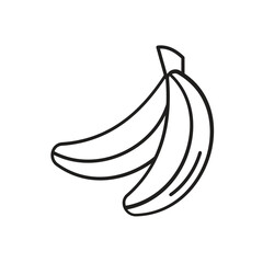 Banana icon vector stock illustration