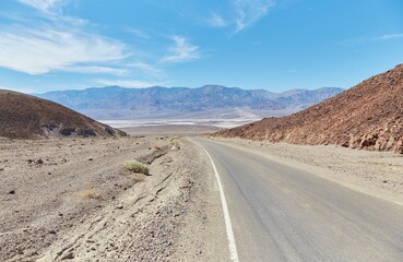 Death Valley National Park's Artist's Drive, known for its striking array of colors