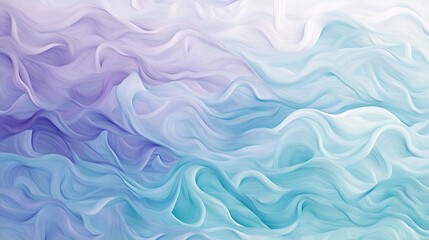 Fototapeta premium Abstract Wavy Pastel Blue and Purple Design