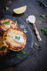 Burgers with the sauce 