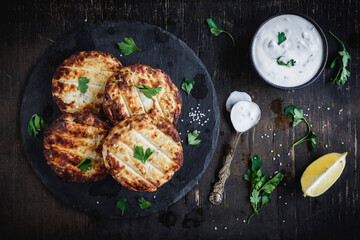 Burgers with the sauce 