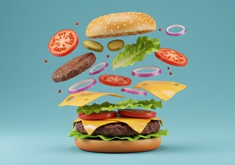 Deconstructed Hamburger