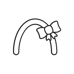 Hair band icon vector stock illustration