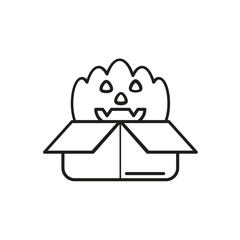 Prank Box icon vector stock illustration