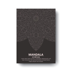 dark mandala minimal cover template