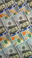 New USD Banknotes, Cash, Business, One Hundred Dollar Bills, Money, High Quality
