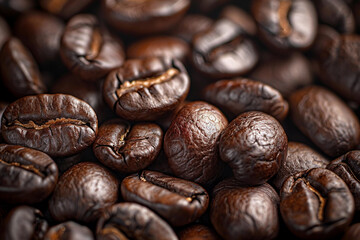 Fototapeta premium The photo captures the process of coffee production, generative AI