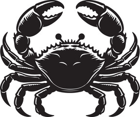 crab on white background