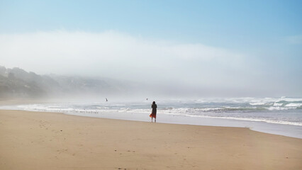 Girl and ocean