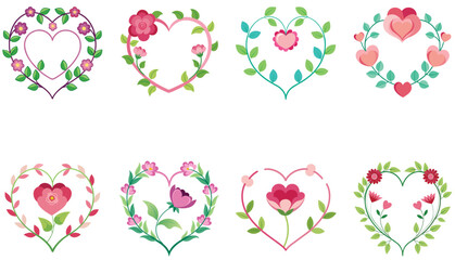 Fototapeta premium heart of flowers