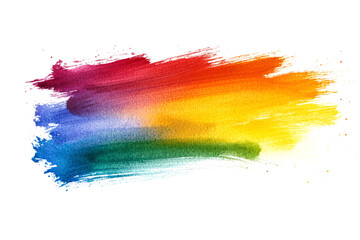 Rainbow brush stroke showing diversity and inclusion, perfect for projects promoting equality and tolerance