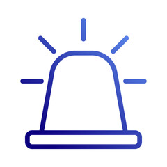 Emergency Alert Siren Minimalist Vector Design