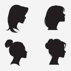 vector silhouette of a woman