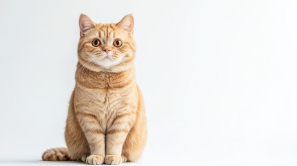Obraz premium Adorable Ginger Cat Studio Shot