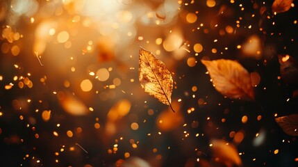 Autumn Leaves Gently Falling