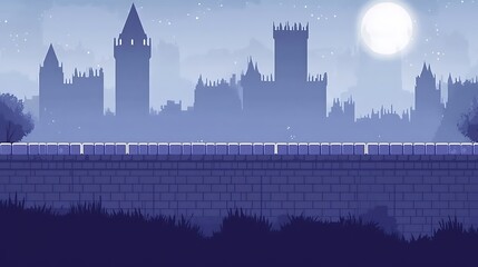 Elegant Castle-Themed Game Interface