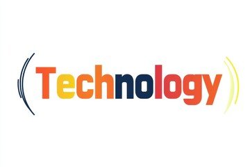 Fototapeta premium Vector logo design representing technology on a clean white background