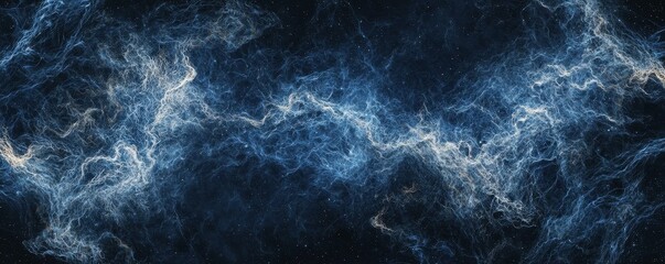 Obraz premium Cosmic Nebula Abstract Swirls in Deep Space