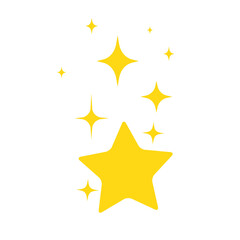 Golden Stars PNG.  Yellow Star Icon