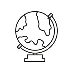 Globe and Earth vector Icon - editable icon