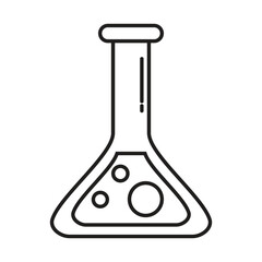 Test tube icon vector, filled flat sign, solid pictogram isolated on white. Laboratory glass symbol illustration.