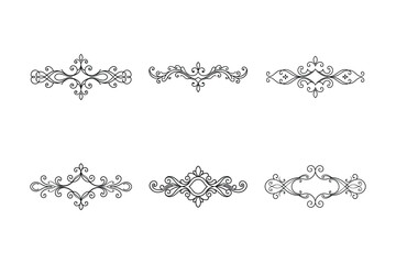 Set of vector ornaments