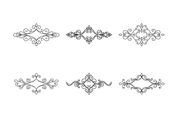 Set of vector ornaments