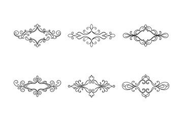Set of vector ornaments