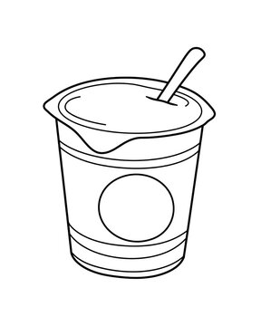 Naklejki yogurt sketch 