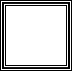 Obraz premium Square frame clip art design on plain white transparent isolated background for card, shirt, hoodie, sweatshirt, apparel, tag, mug, icon, poster or badge
