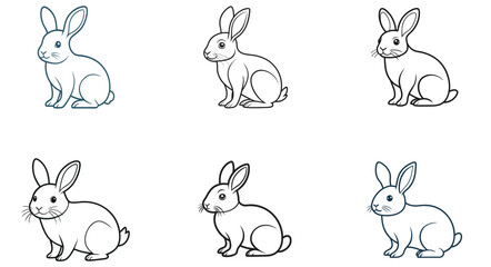 vector illustration of a rabbit