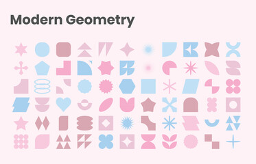 Minimal Abstract Geometric Design Elements – Trendy Vector Shapes Pack
