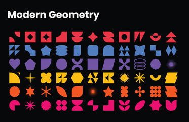 Modern Minimalist Abstract Geometric Shapes Set – Stylish Vector Collection