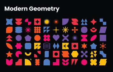 Minimal Abstract Geometric Design Elements – Trendy Vector Shapes Pack
