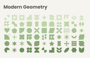 Modern Minimalist Abstract Geometric Shapes Set – Stylish Vector Collection