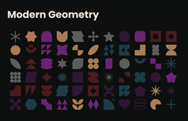 Minimal Abstract Geometric Design Elements – Trendy Vector Shapes Pack
