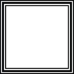 Obraz premium Square frame clip art design on plain white transparent isolated background for card, shirt, hoodie, sweatshirt, apparel, tag, mug, icon, poster or badge