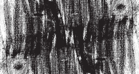Monochrome texture composed of irregular graphic elements. Distressed uneven grunge background. Abstract vector illustration. Overlay for interesting effect and depth. Isolated on white background.