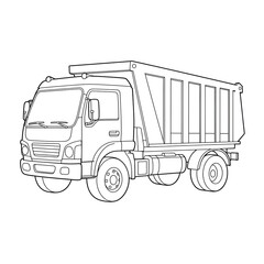 garbage truck sketch 