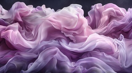 Fototapeta premium Abstract purple fabric waves, flowing texture, elegant design, background, textile